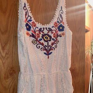 White lace romper!
